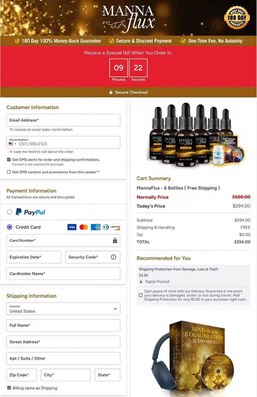 MannaFlux Secure ClickBank Payment